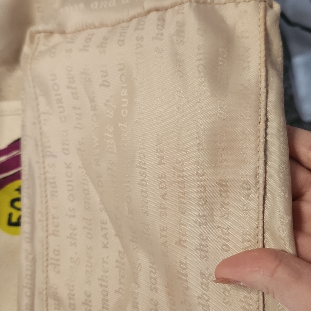 Kate Spade Storybook Lining Canvas Tote - Picture 10 of 10